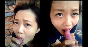 Mút cu ngoài vườn sau nhà