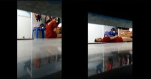 Trốn trong gầm giường quay trộm người yêu thẩm du