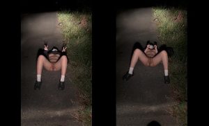 Quay phim gái xinh show hàng giữa đường