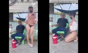 Cởi đồ quyến rũ trai lạ